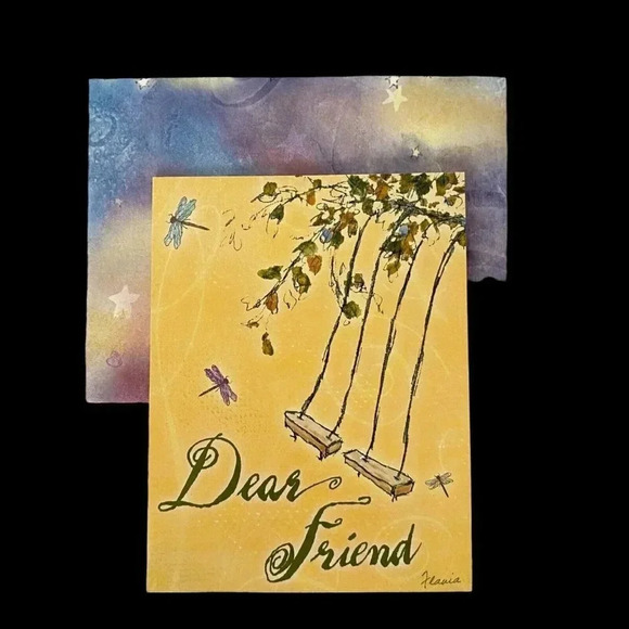 NOS Variety SIX PACK Leanin' Tree Unused Vintage Notecards Love Friend Inspiring - Picture 6 of 12